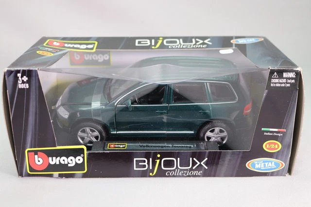 Burago Gold Collection 1/18 – Volkswagen Touareg Vert – Voiture Miniature – Occasion Comme Neuve