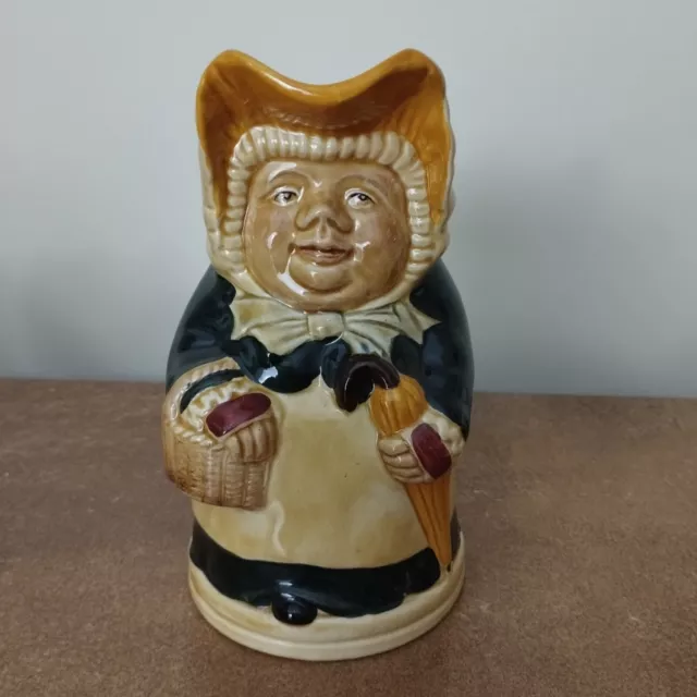 Vintage Toby Jug, Lady "Betsy" by Wood & Sons, 0.75 Pint