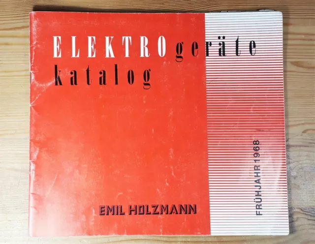 Elektrogerätekatalog, Produktkatalog, Emil Holzmann, Ehra, Retro, 1968, Rarität