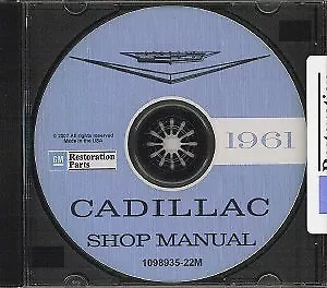 CADILLAC 1961 Shop Manual CD '61 CD-ROM