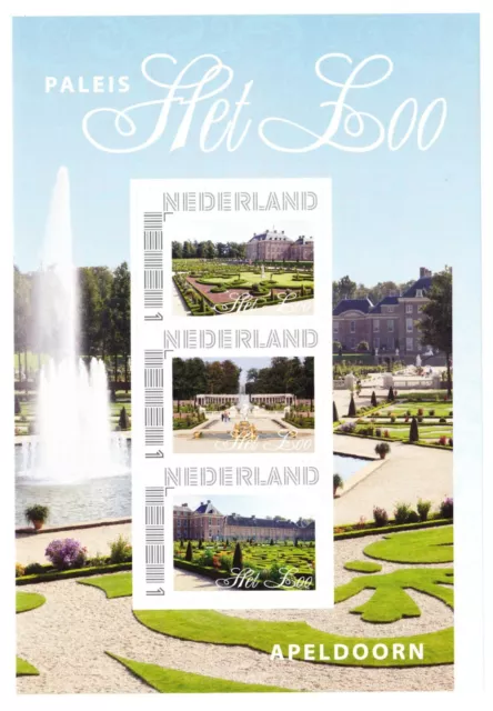 Nederland 2751-D-42 Postset Paleis Het Loo Apeldoorn vel en kaarten