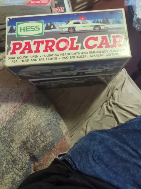 1993 Hess Trucks Patrol Car Police Car New In Original Box Vintage