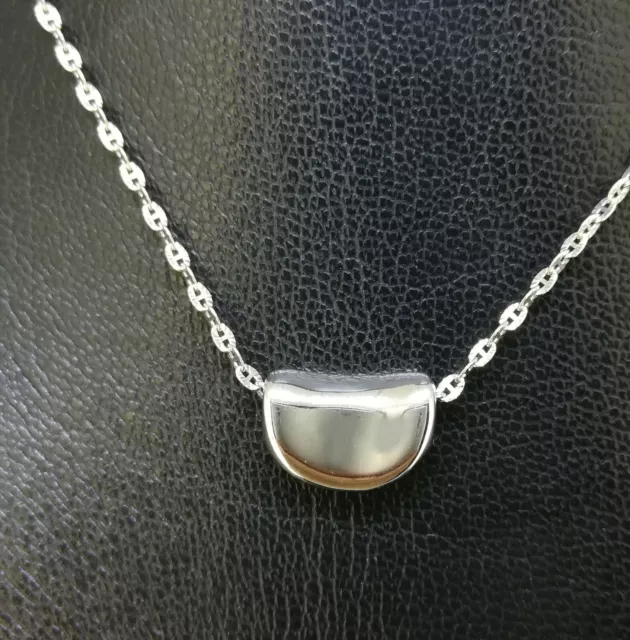 Elegant Genuine Solid 925 Sterling Silver Bean Pendant N-A904 Woman Gift 2