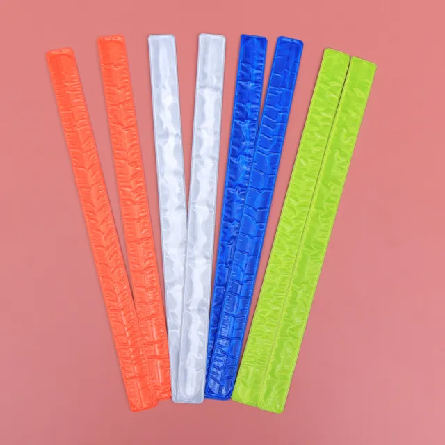 12 pz braccialetti luminosi da polso riflettenti in PVC per jogging