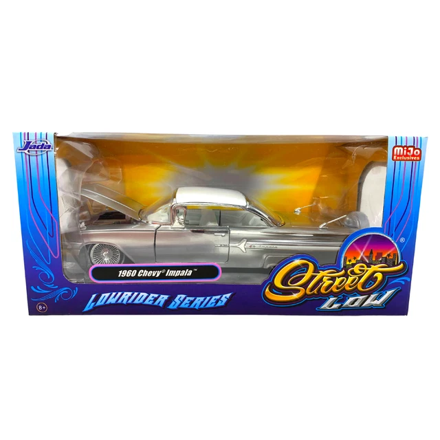 Modèle Réduit 1:24 JADA - Chevrolet Impala Custom 1959 - Vert Métallisé Et Crème - Neuf En Boîte