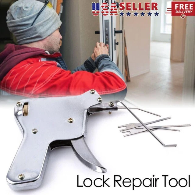 Stainless Steel Lock Repair Tool Maintenance Tool Locksmith Wrench Lock Opener