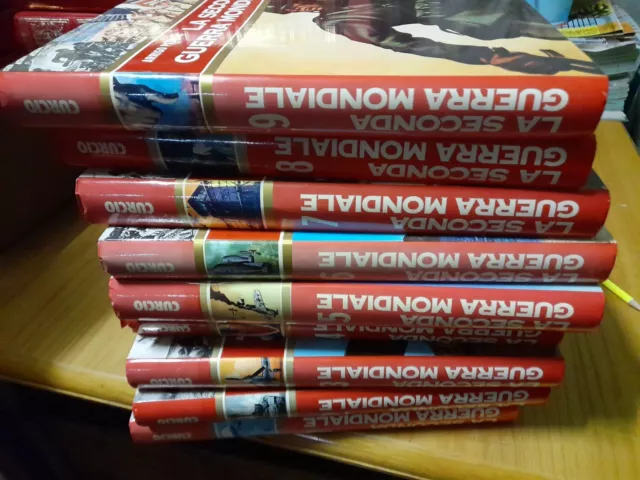 La seconda guerra mondiale di A.Petacco... 9 volumi...A.Curcio editore...ottimi