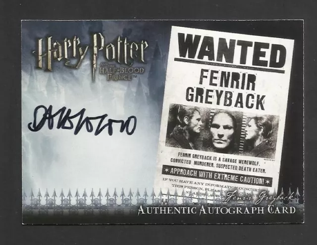 Artbox Greg Legeno Fenrir Greyback Harry Potter Half Blood Prince Autograph Card