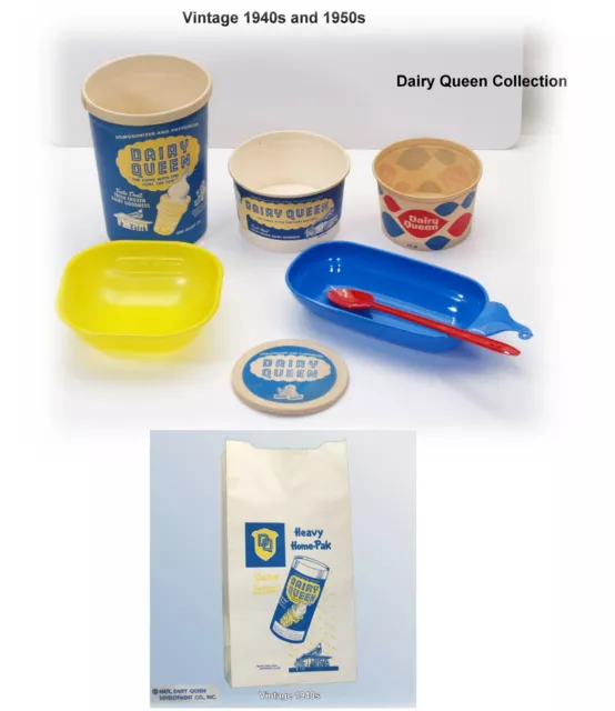Vintage 1940's/1950s DAIRY QUEEN r collection