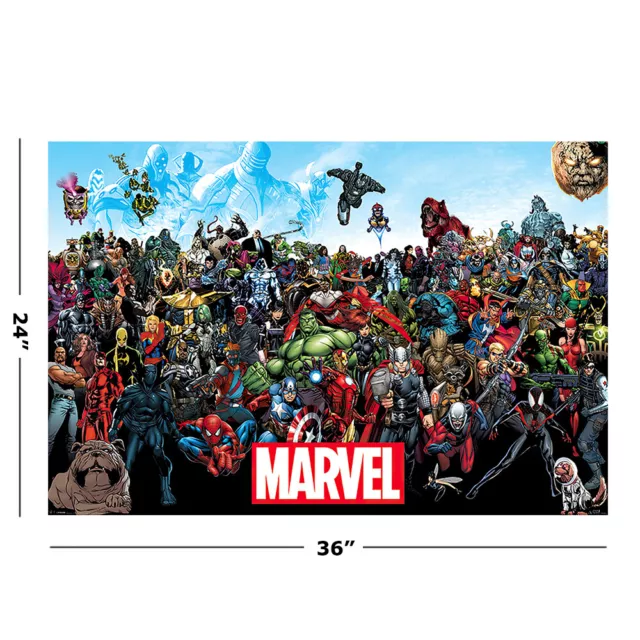 The Marvel Comics Universe - Comic Poster / Print (All Characters) 2