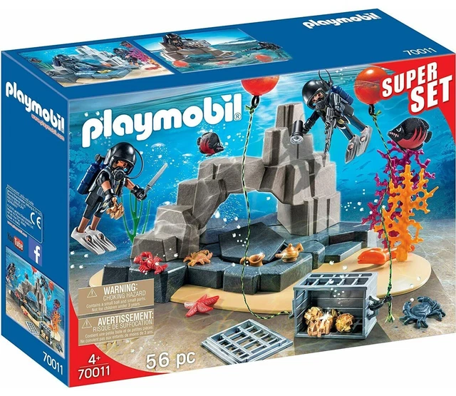 PLAYMOBIL 70011 SEK TAUCHEINSATZ Polzei Einsatz Sous Marin Jouet Super playmobil-70011-sek-taucheinsatz-polzei-einsatz-sous-marin-jouet-super