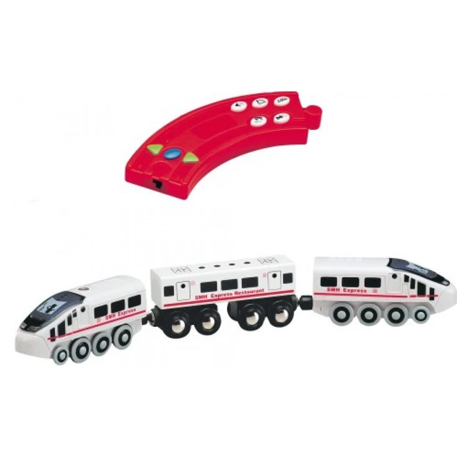 HOLZ SCHNELLZUG ICE Ferngesteuert Infrarot batteriebetrieben kompatibel