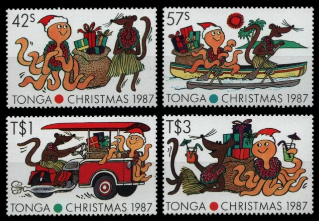 Tonga 1987 - Mi-Nr. 1006-1009 ** - MNH - Weihnachten / X-mas