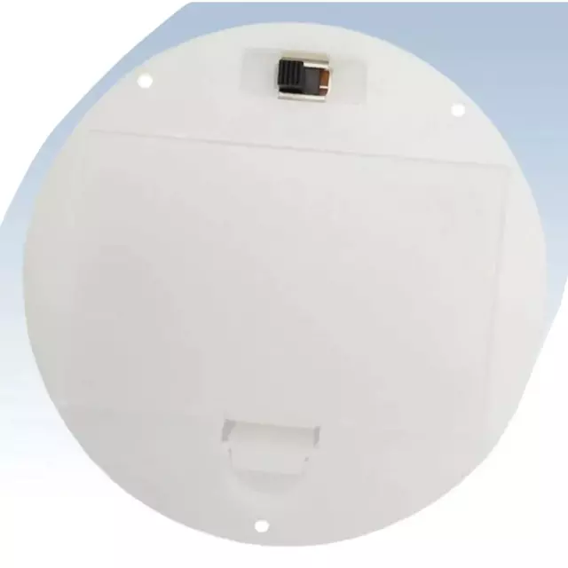 3xAAA Round White Battery Holder Panel Mount Case with Tabs Switch Lid 4.5V