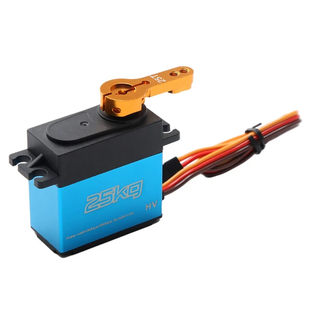 25kg Digital Servo 1/8 1/10 1/12 Scale RC Car Manipulator Metal Gear 25t Arms