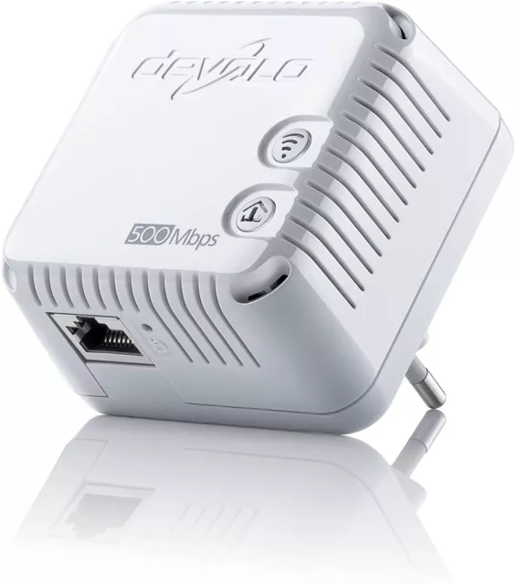 Devolo dLAN 500 WiFi Powerline, Internet a través de la toma de corriente, WLAN, 1 puerto LAN 2