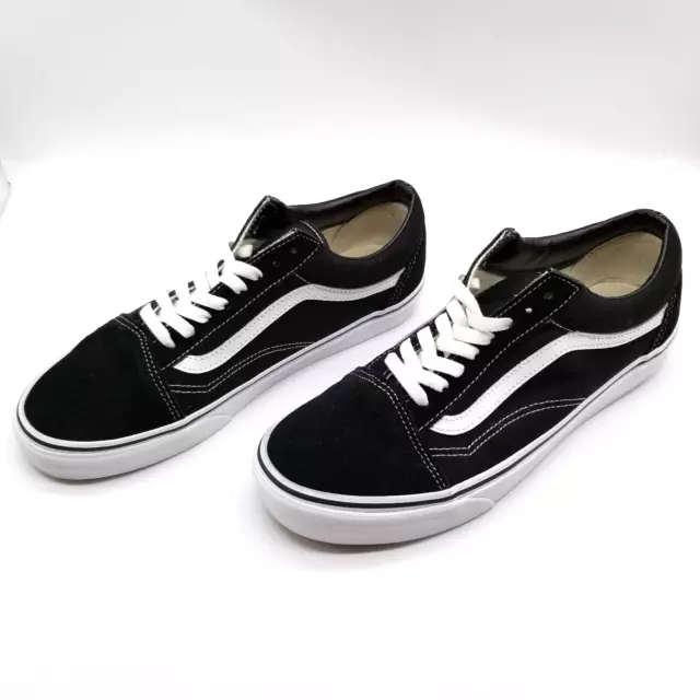 Vans Skate Old Skool Men Low-Top Skate Shoes  Size US 10 Black  Canvas Low Top