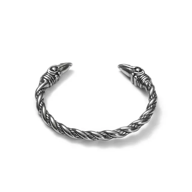 VNOX Norse Viking Cuff Bangle Bracelets for Men, Vintage Twisted Rope Wristband