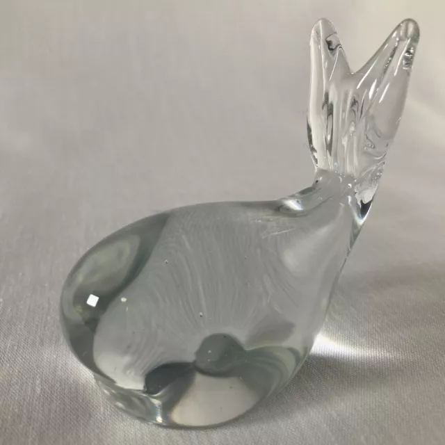 Glass Crystal Whale Figurine Paperweight