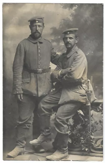 Foto-AK Postkarte Portrait Der Bauernschmied Bayern Bajonett Widmung feldgrau
