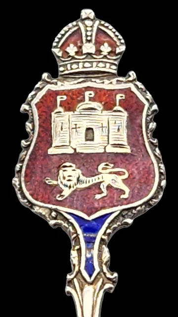 Vintage LEVI & SALAMAN English Sterling Silver NORWICH CATHEDRAL Souvenir Spoon