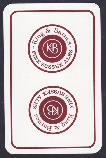 King & Barnes Brewery,Horsham,Sussex Single playing Card
