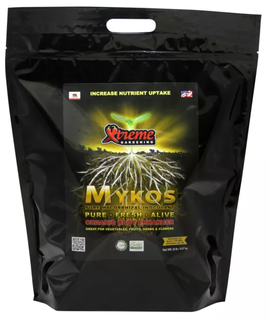 Xtreme Gardening Mykos Pure Mycorrhizal 20 lb pound Mycorrhizae Inoculant
