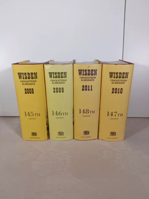 Wisden 2008-2011 Cricketers' Almanacks Hardback Bundle