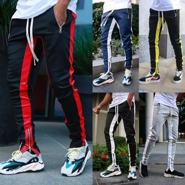 Mens Gym Sport Sweat Trousers Slim Fit  Pants  Tracksuit Bottom Joggers Casual