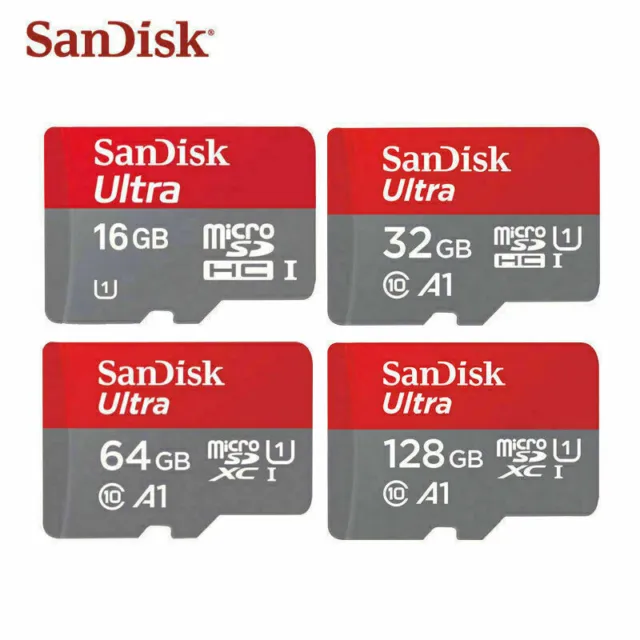 SanDisk Ultra 32GB 64GB 128GB 200GB Micro SD Memory Card Class 10 +SD adapter