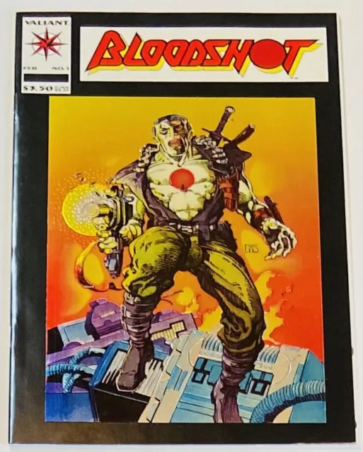 Bloodshot #1 1993 Valiant Comics Chromium Metallic Cover Key Issue 1St Print