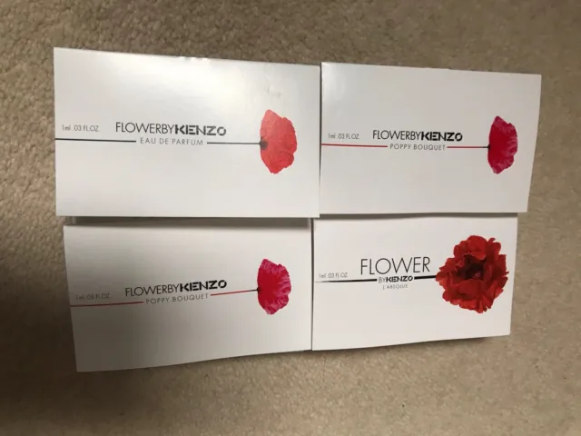 FLOWER BY KENZO Perfume Samples x4 £6.00 - PicClick UK