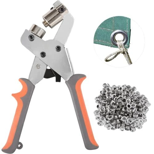 Grommet Tool Kit Grommet Press Pliers Portable Hold Punch Manual Kits Handheld