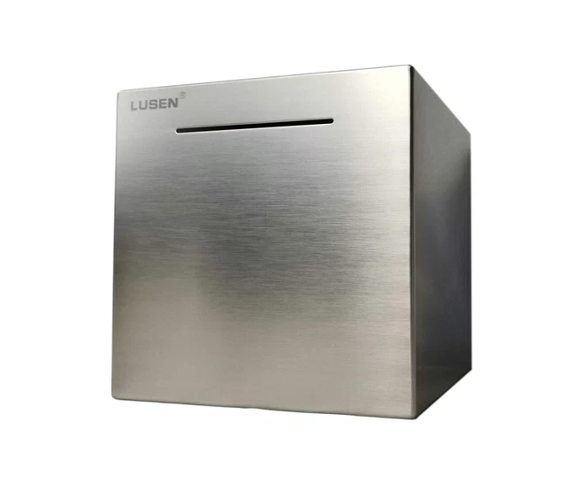 LUSEN Safe Piggy Bank Made of Stainless Stell,Safe Box Money Savings Bank for...
