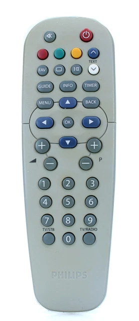Télécommande Philips RC19137008 D'origine Pour Téléviseur Vintage – Modèle F-001 – Occasion Avec Garantie