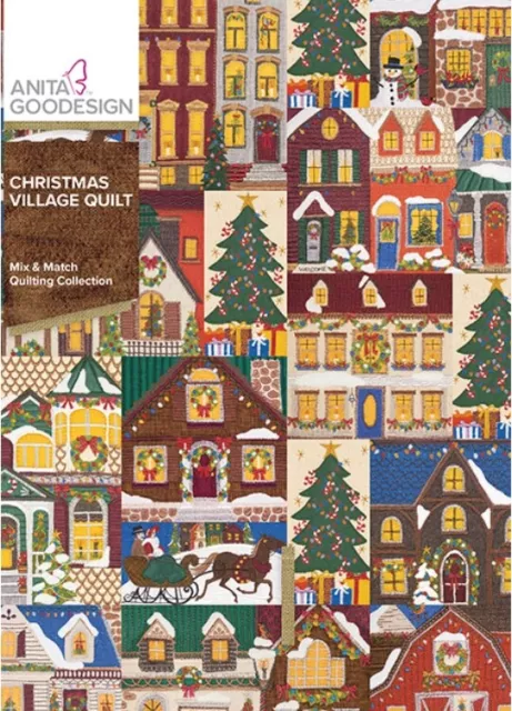 Anita Goodesign - Christmas Village Quilt - Machine Embroidery Designs Usb Pes