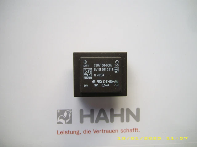 AP Klingeltrafo, auch für Reiheneinbau, primär 230V, sekundär 8V / 1A Breite 35mm AP Klingeltrafo, auch für Reiheneinbau, primär 230V, sekundär 8V / 1A Breite 35mm