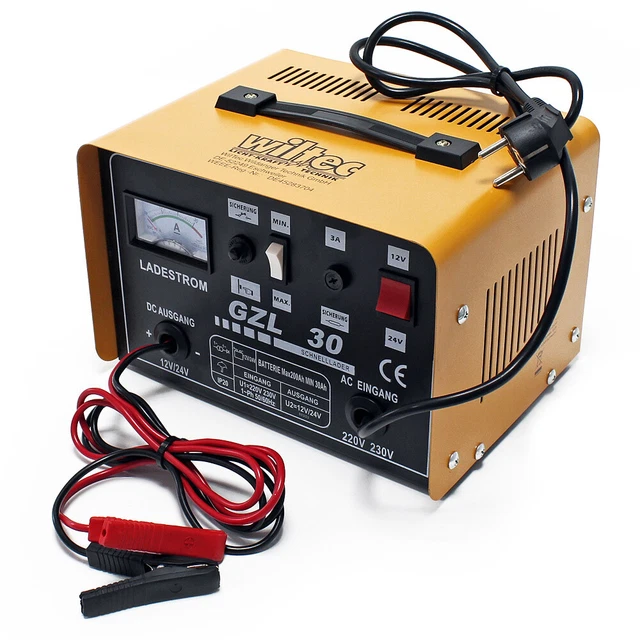 Chargeur 16A de Batterie Moto Voiture Auto rapide - GZL30 - Batteries 12V et 24V