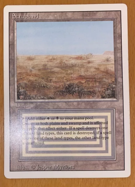 Mtg Scrubland Dual Land Revised