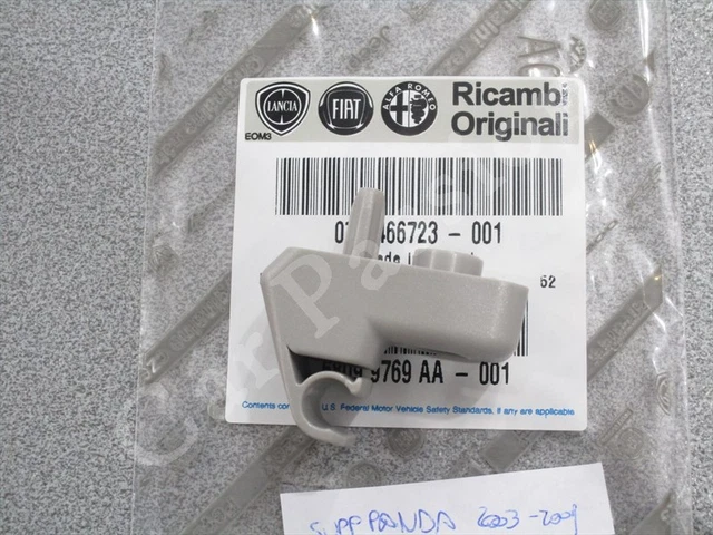 Gancio Aletta Parasole Per Fiat Panda (169) 2003-2011 - Ricambio Destro/Sinistro, Grigio - Foto 6