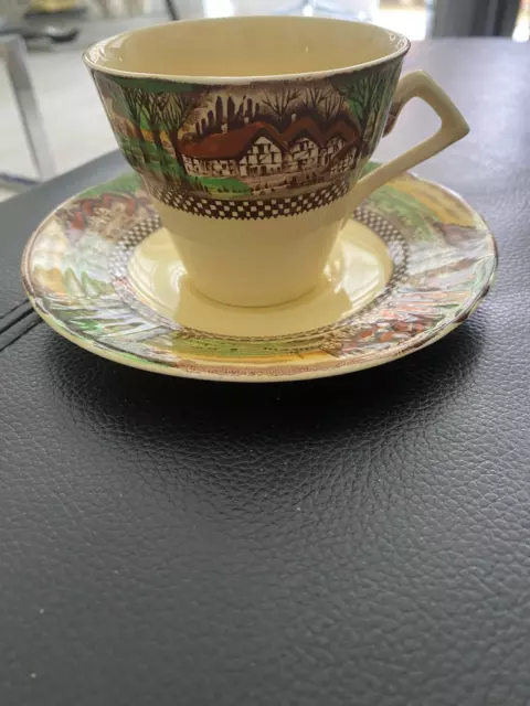 Myott .Son & Co,Hanley. "English Countryside" Cup And Saucer Set.L