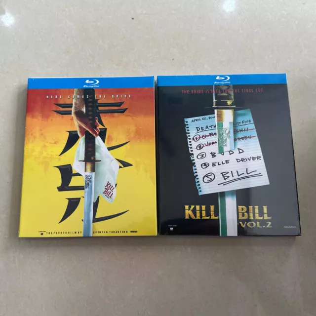 Kill Bill: Vol. 1 (2003)+ Vol. 2 (2004) Blu-ray New Box Set All Region