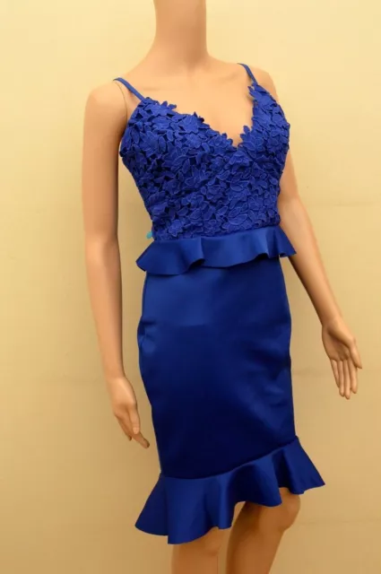 Lipsy vip lace plunge flute hem bodycon dress sales