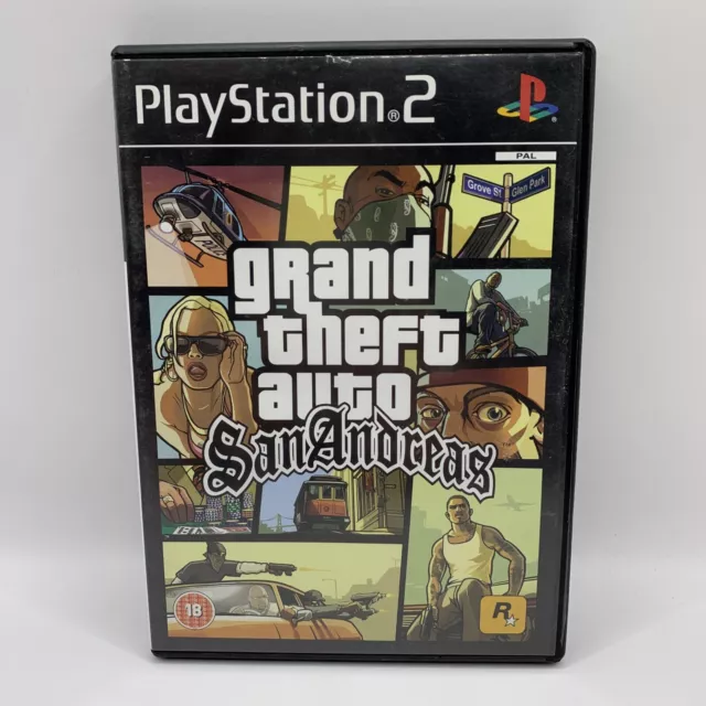 GRAND THEFT AUTO: San Andreas GTA 3 (PS2 Playstation 2, 2004) +