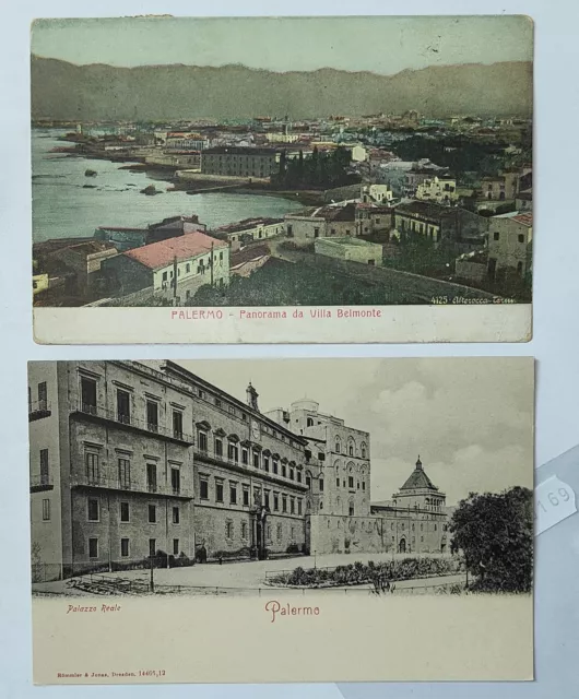 Palermo Citta'-Lotto 2 Cartoline-C14-169