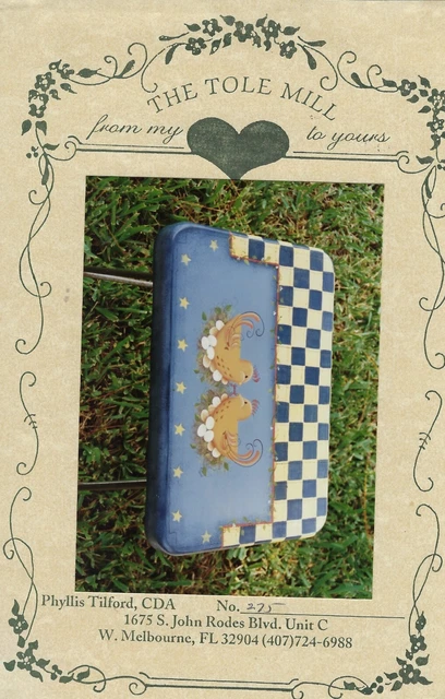 Schachteln Hennen Hocker Phyllis Tilford Dekorativ Malen Muster Paket