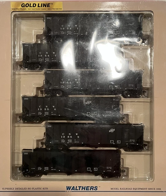 HO Walthers Chicago North Western Bethlehem 4000 100 Ton 3-Bay Hopper 6-Pack CNW