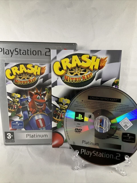 Jeu Crash Nitro Kart PS2 PlayStation 2 - Version PAL FR, En Très Bon état, Boîte Et Notice