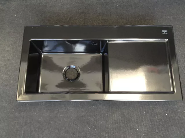 Franke Mythos Ceramic Sink Mtk 611 In Black - Lowest Uk Price ££