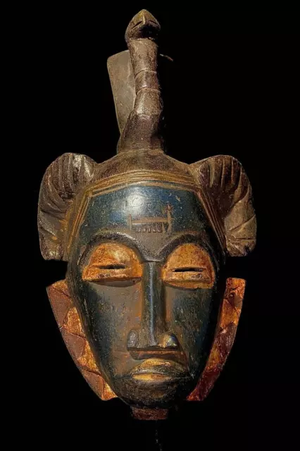 African mask antiques tribal Face vintage African Mask Guru tribe  -4932